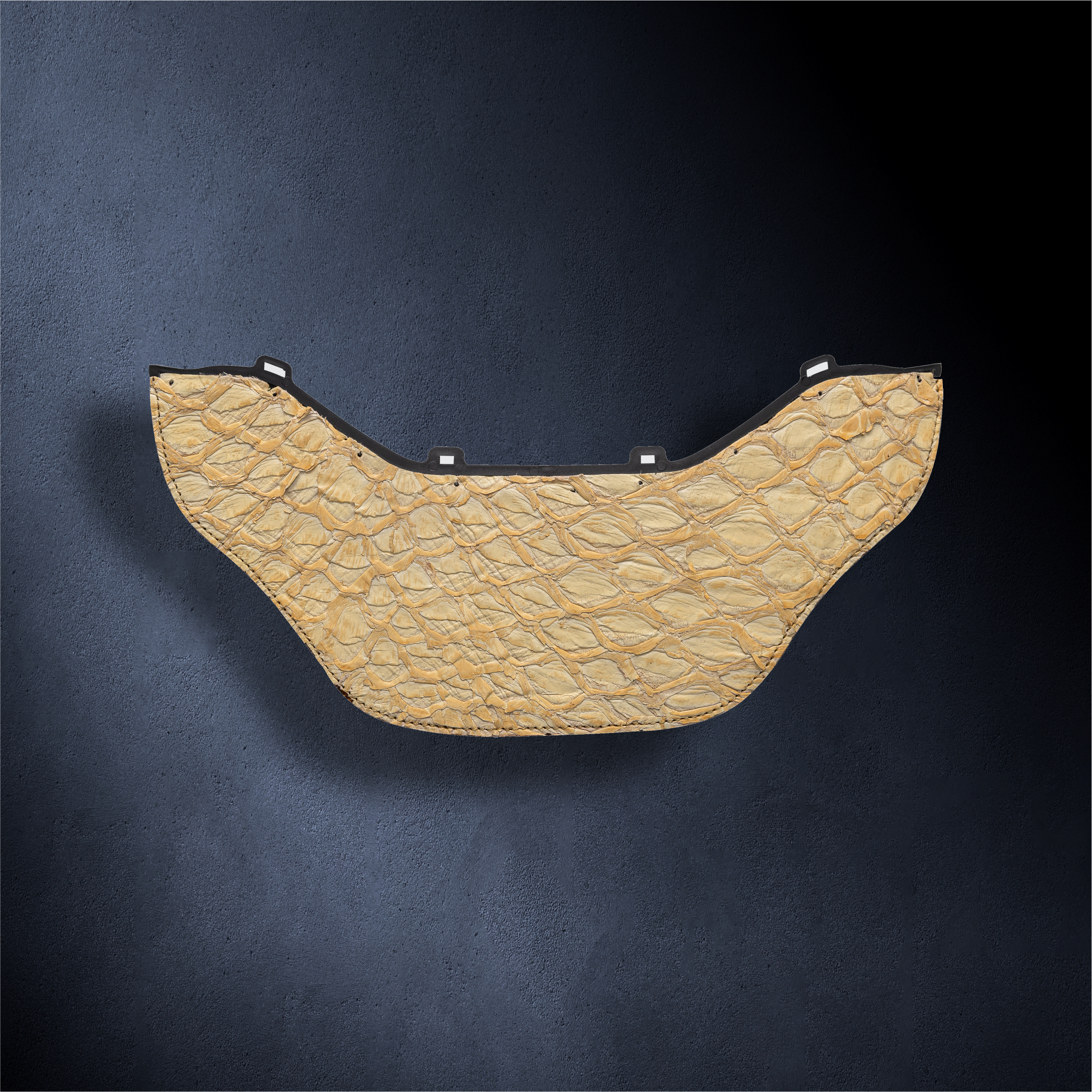 Genuine Pirarucu Bib Light Tan– Slimline Series